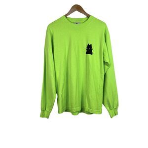 Real Bad Man Shroomergang L/S Tee (High Lighter) Size S